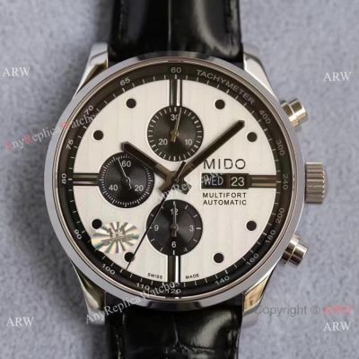 Swiss Copy MIDO Multifort Grand Complications watch Ss Panda Dial A7750